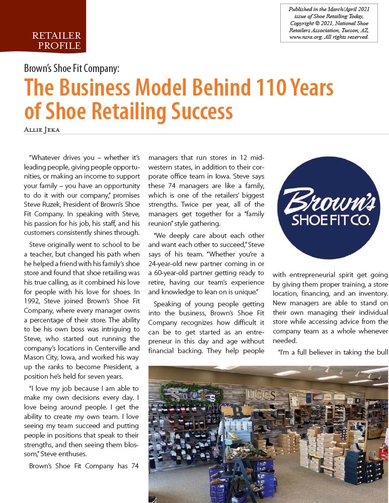 Brown's Shoe Fit Company: The Business Model Behind 110 Years of Shoe Retailing Success