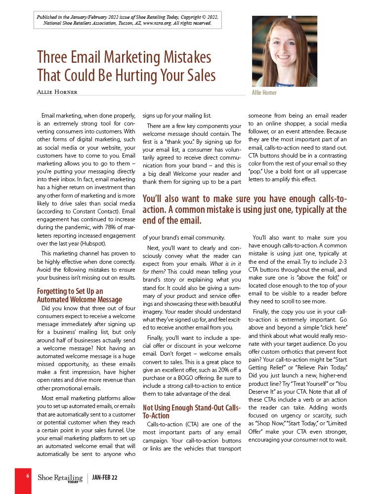 Three Email Marketing Mistakes That Could Be Hurting Your Sales